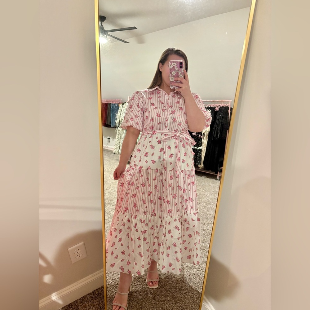 Rosy Lane Dress in Pink